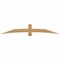 Ekena Millwork Bellingham Timber Gable Bracket, Western Red Cedar, 96"W x 16"H x 1 1/2"D x 5 1/2"F, 4/12 Pitch GBW096X16X0206BEL00SWR - alternate 1